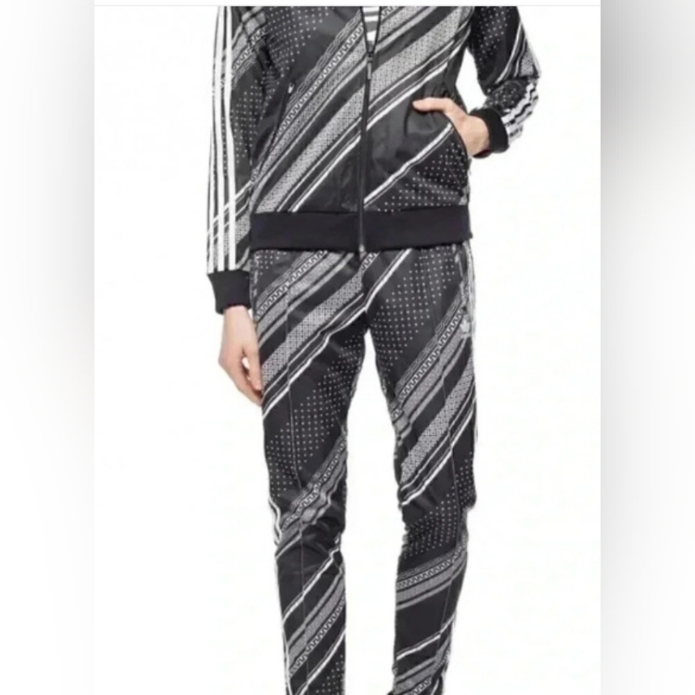 Adidas Originals Sst Tracksuit (Jacket + Pants) Bandana Print Sz UK12 (US S-M) - Picture 2 of 12